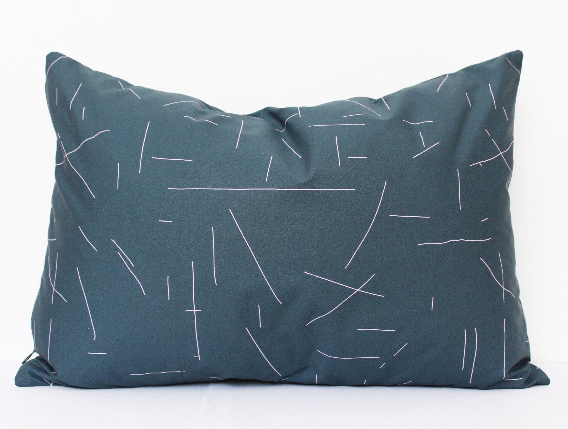 Junior pillowcase darkgreen | pink