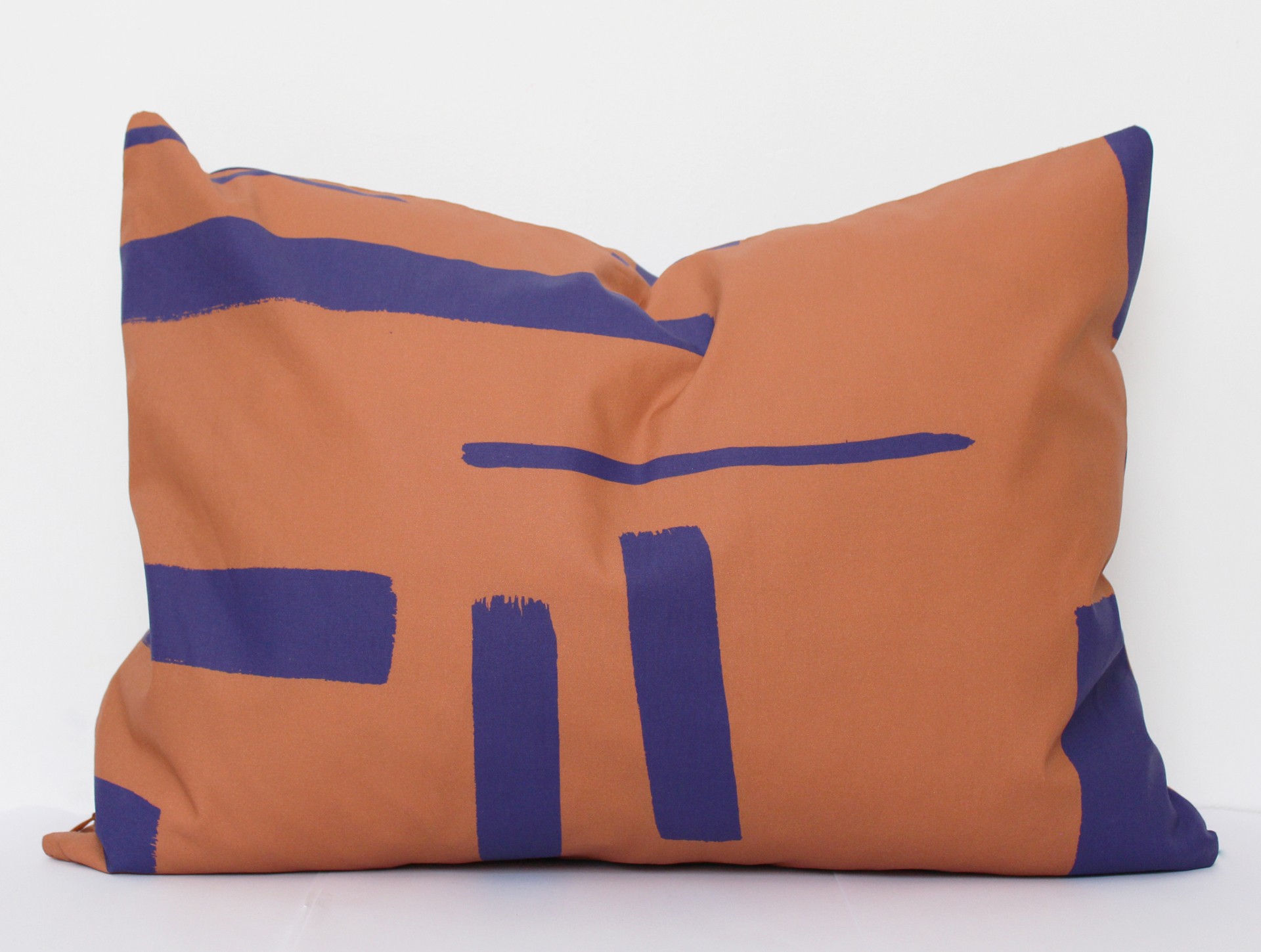 Duvetcover pillowcase: rusty brown | blue