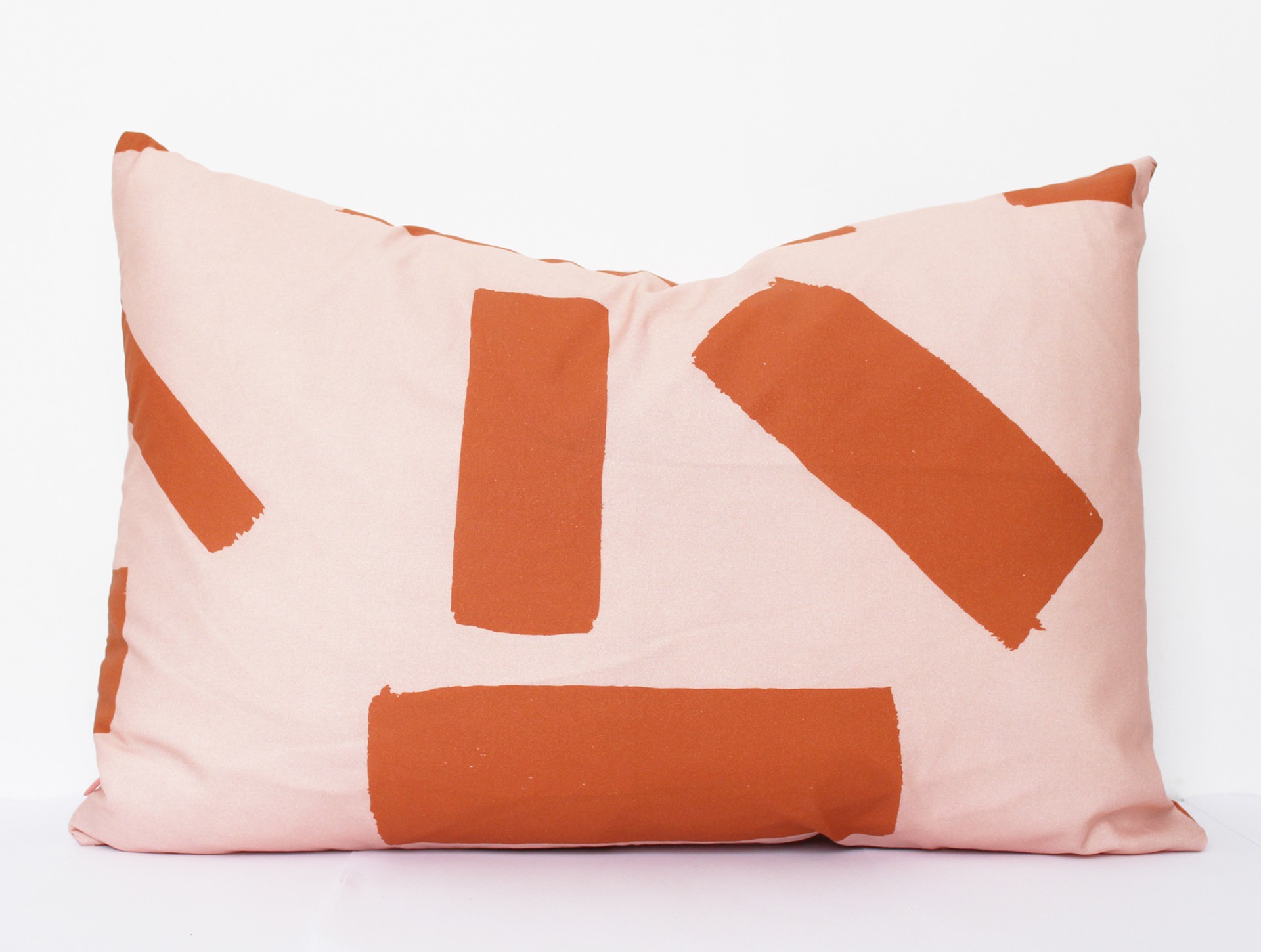 Duvetcover pillowcase: pink | rustybrown
