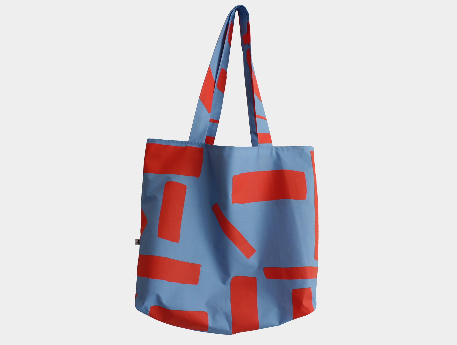 Shopper XL blauw | rood