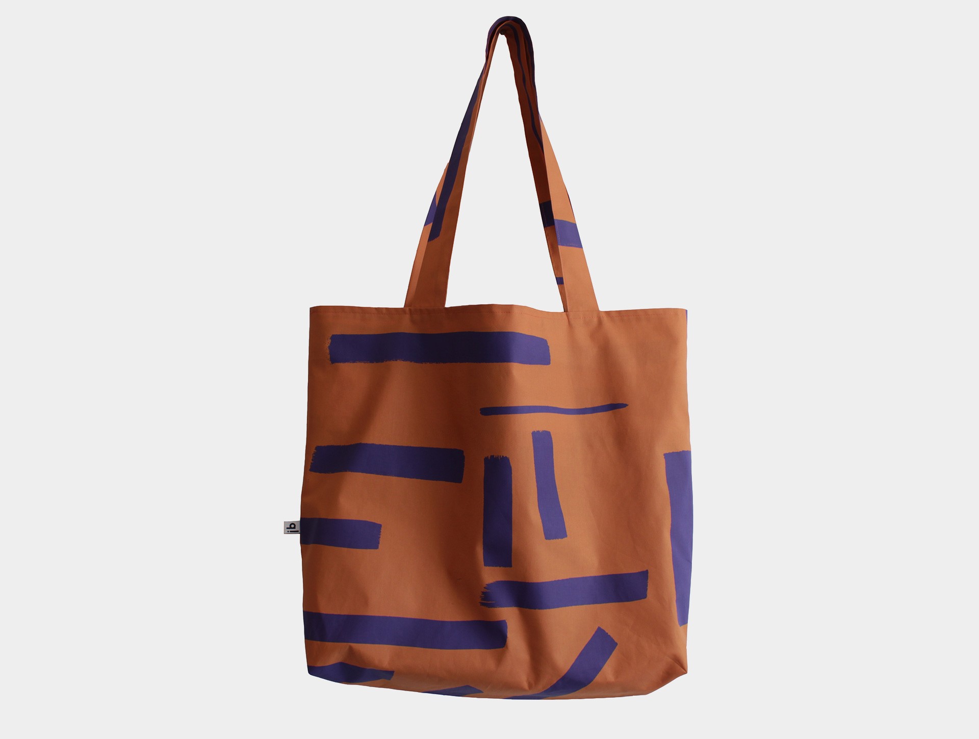 Shopper XL rusty brown | blue