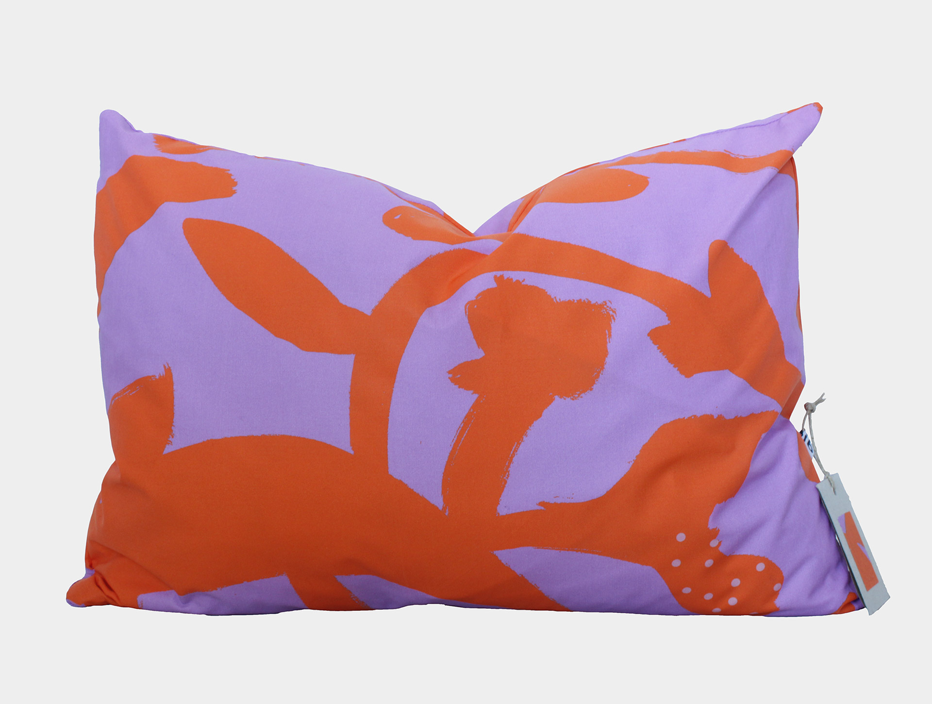 Cushion flowers orange | lilac