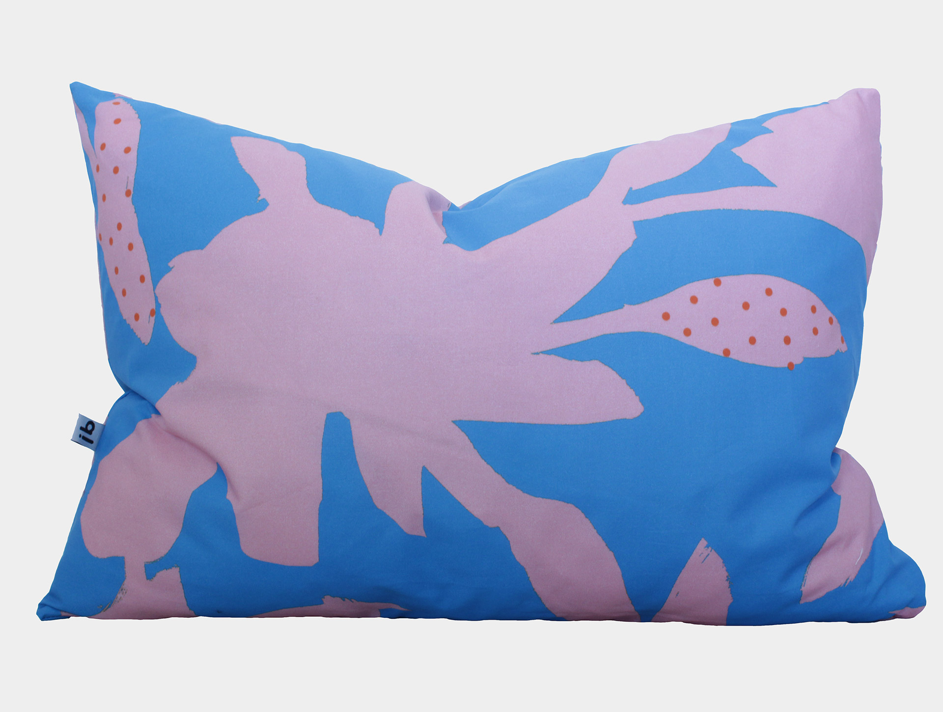 Cushion flowers blue | pink