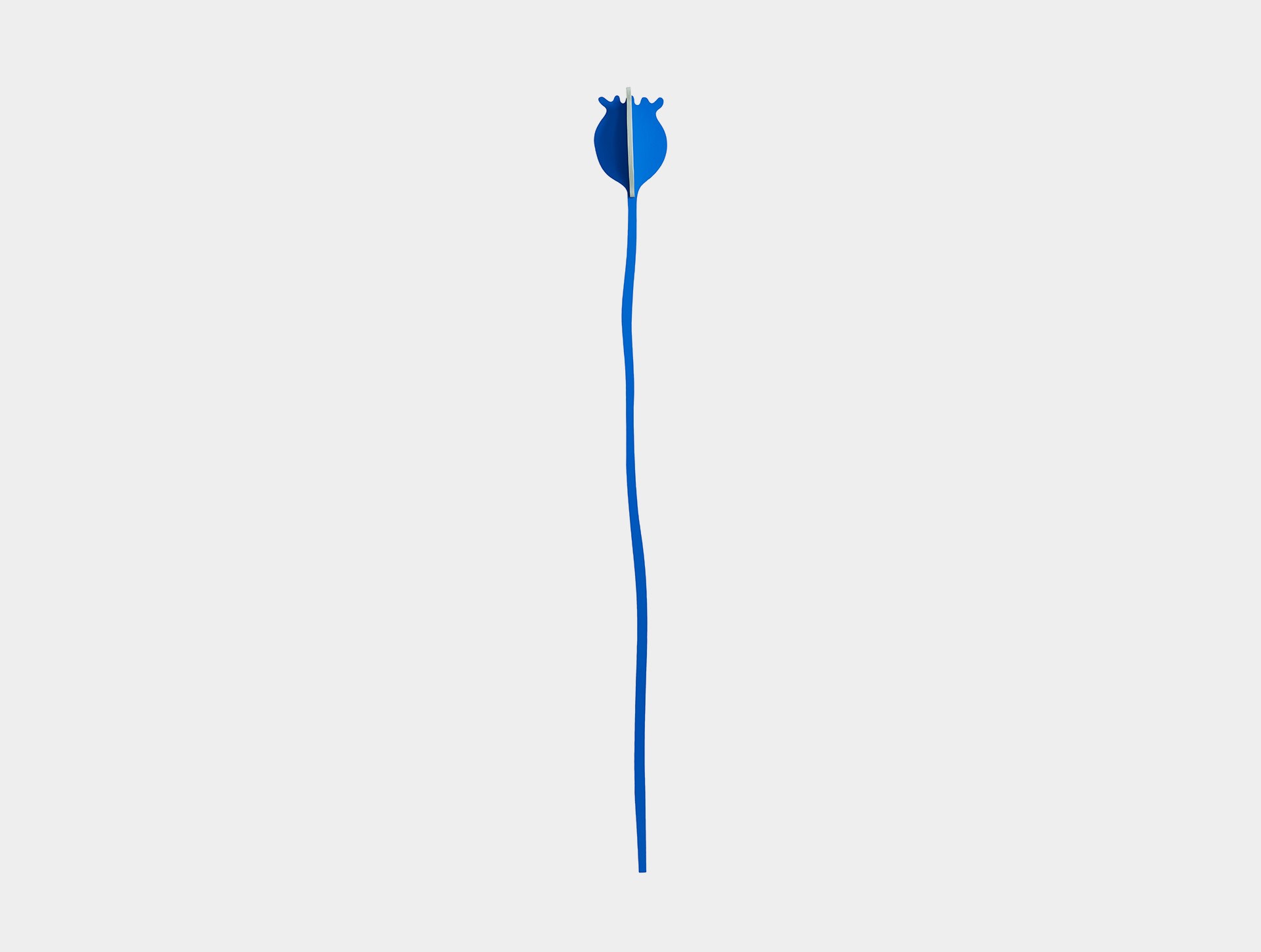 Poppy flower cobalt, large wooden flower.