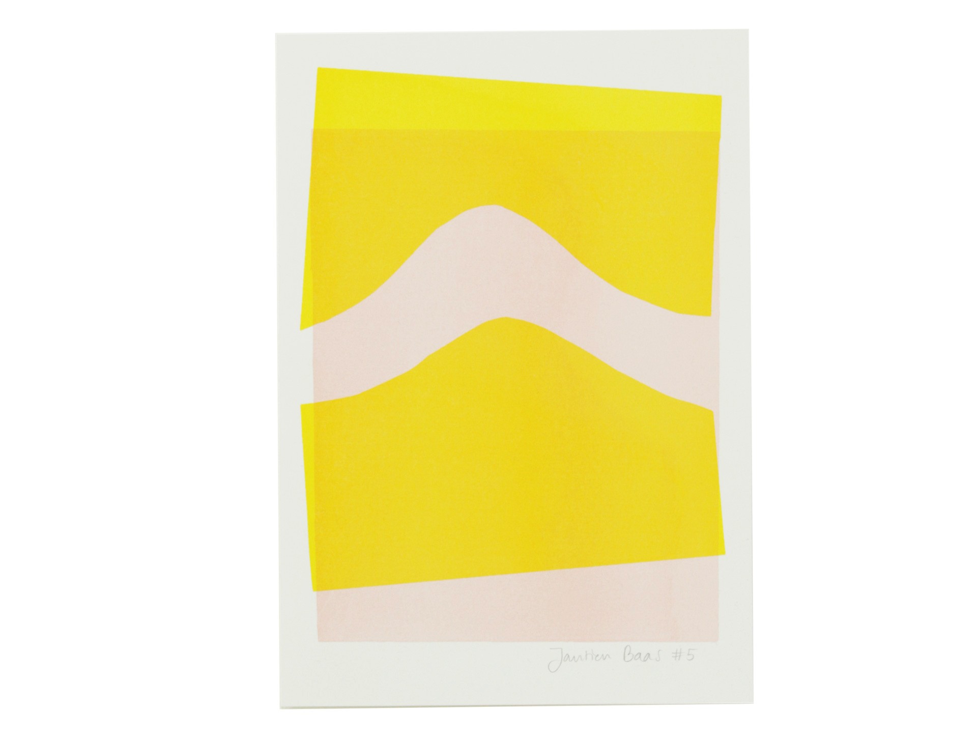 Risograph Print #05 "En Route" mountain road