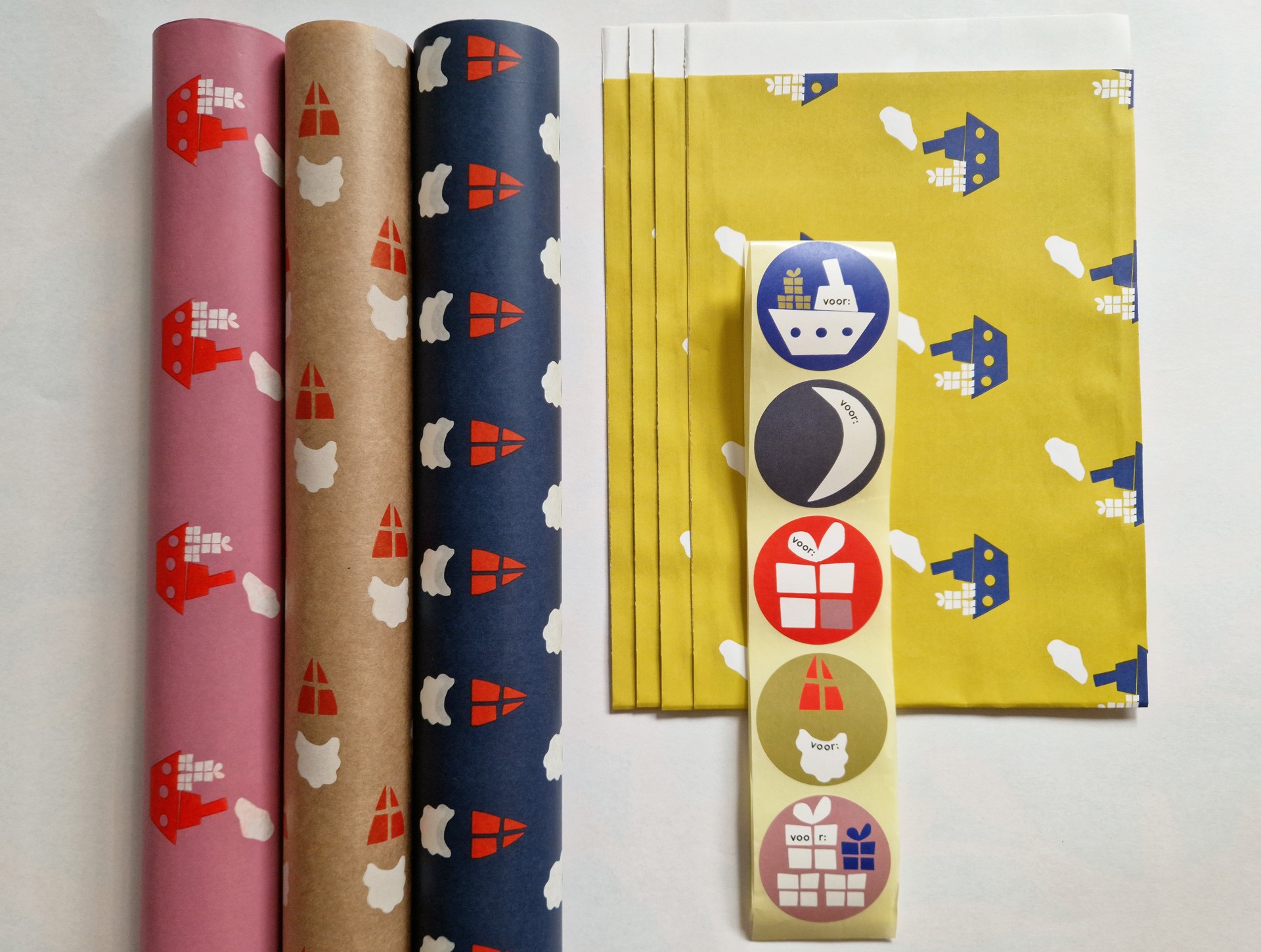 Set Sinterklaas wrapping paper