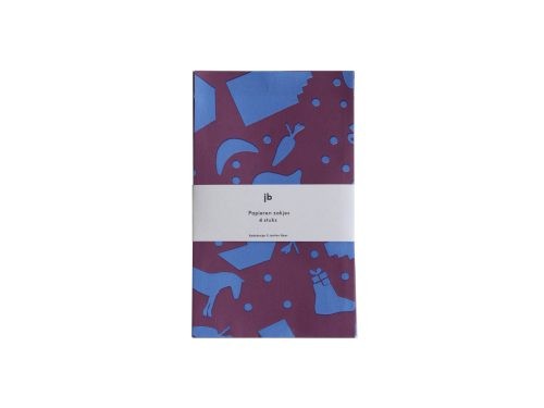 Vier zakjes Sinterklaas blauw / paars