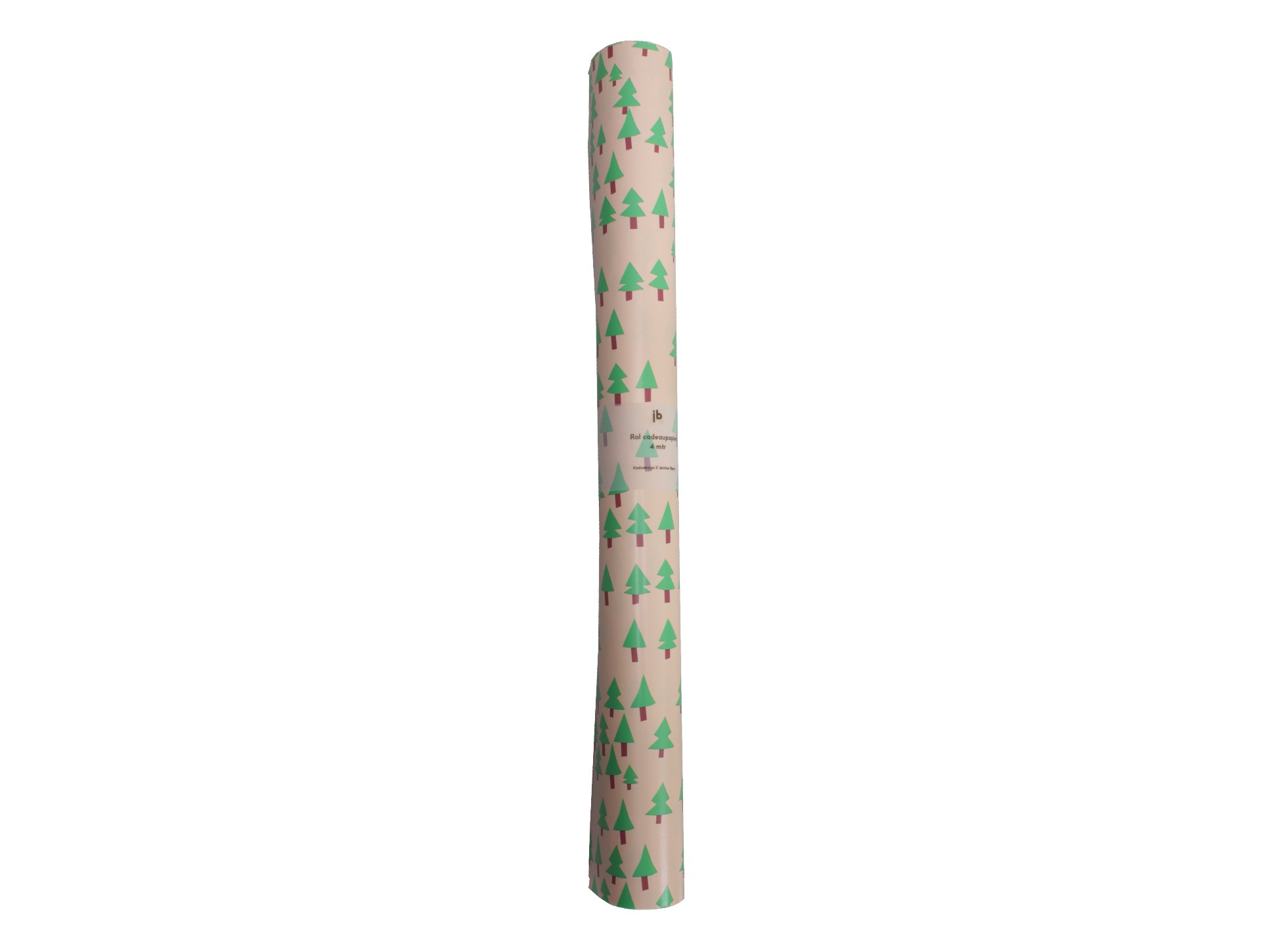 Rol pakpapier kerstbomen.