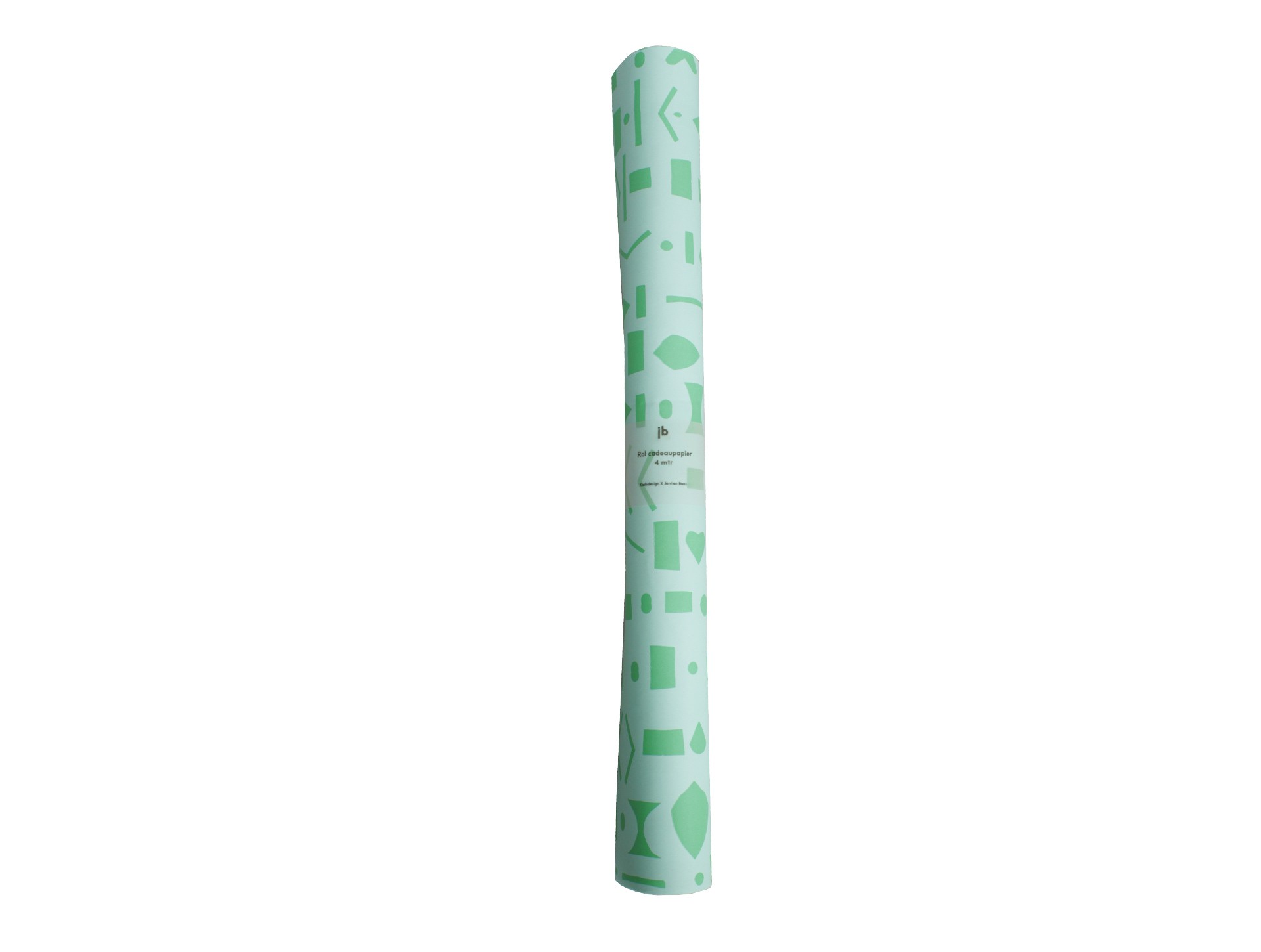 Rol pakpapier groen knipkleedje.
