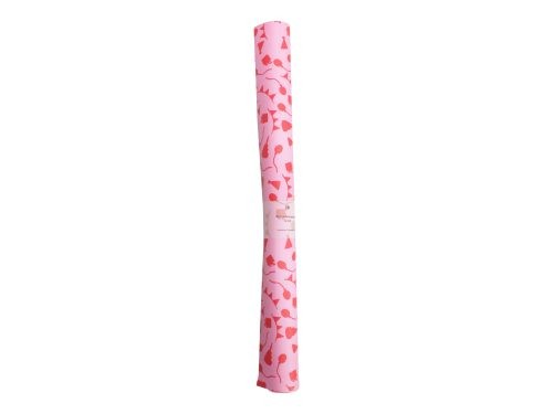 Rol pakpapier feest, roze / rood.