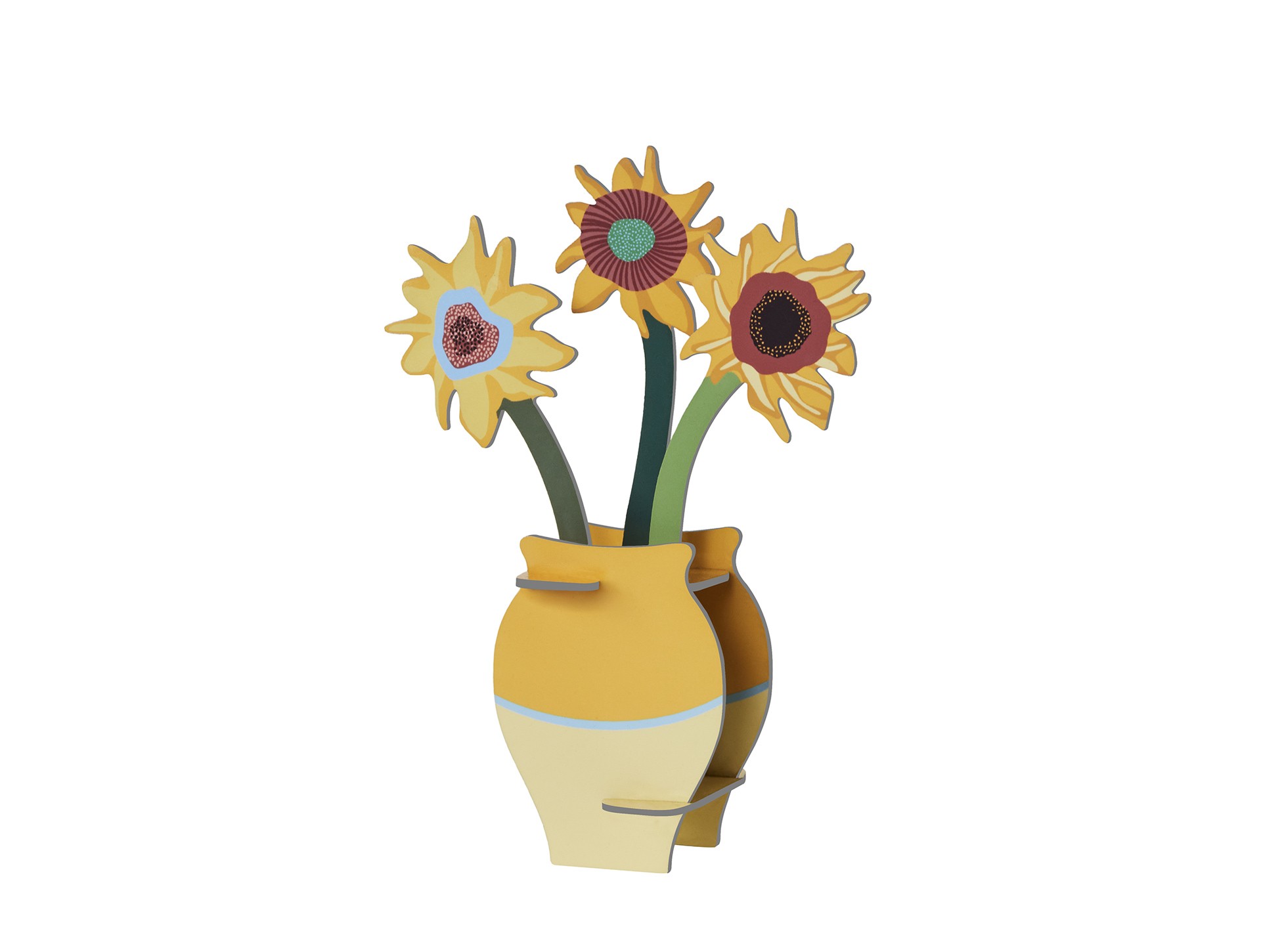 Pop out kaart. Van Gogh Zonnebloemen