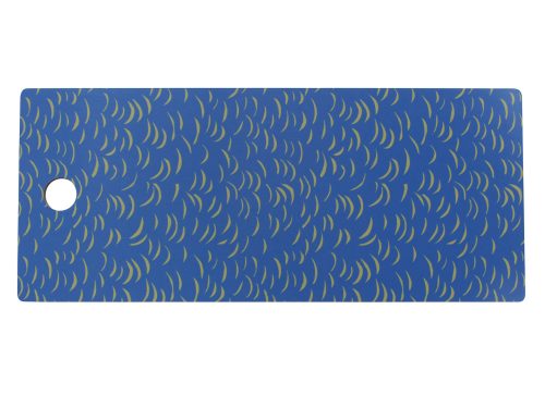Serving board Armour. 17 x 40 cm, blue + yellow.