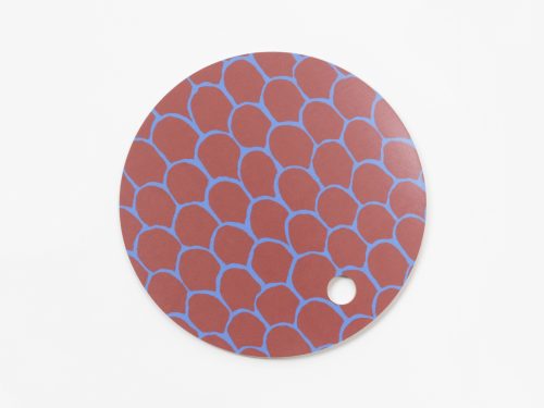 Trivet Scales. Ø 21 cm, brown + blue.