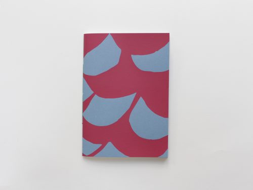 Notitieboekje A5 golven rood blauw