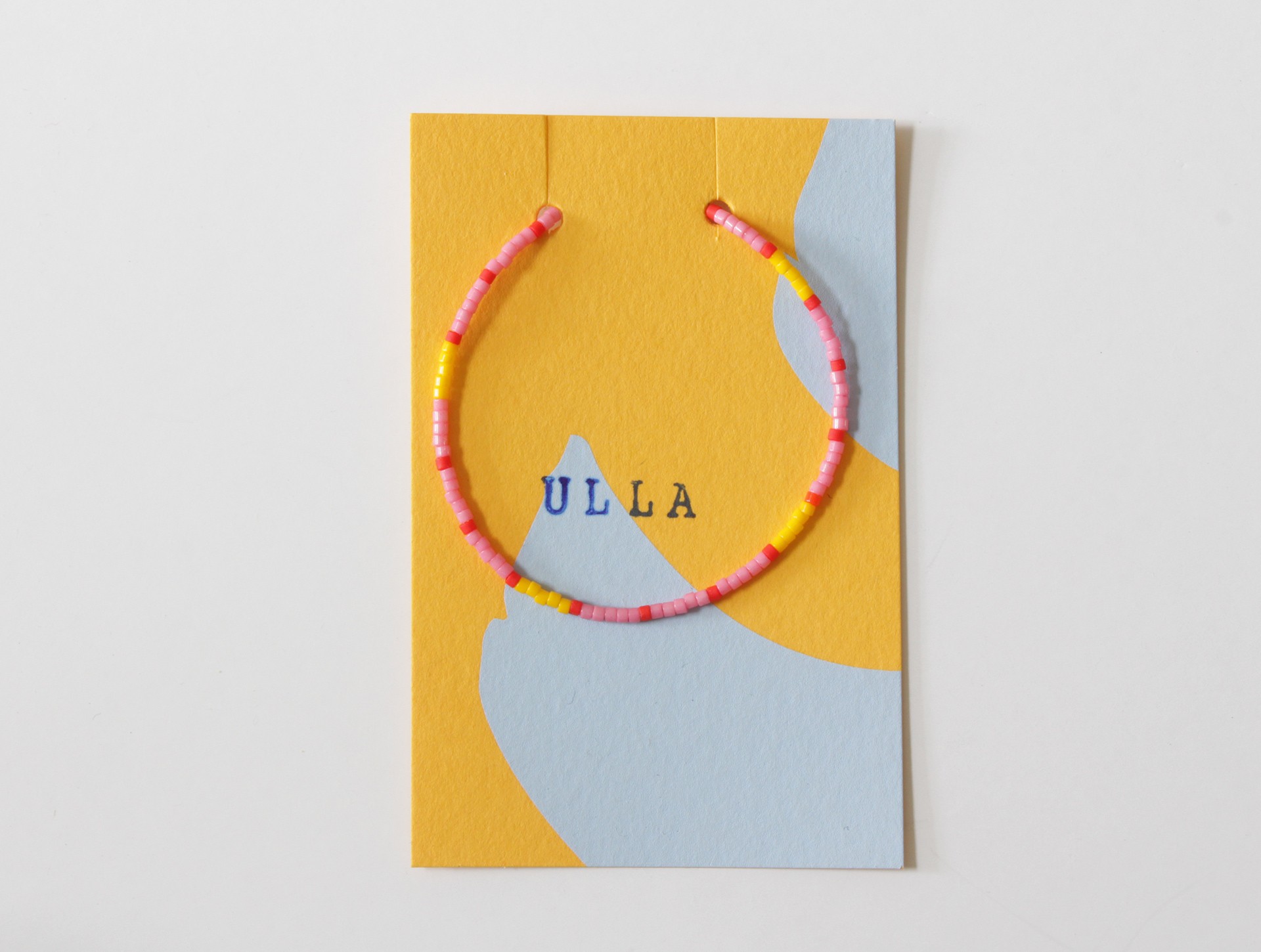 Kinder Armbandje rood-geel-roze