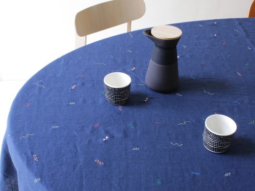 Tafelkleed "m'n oma" Donkerblauw
